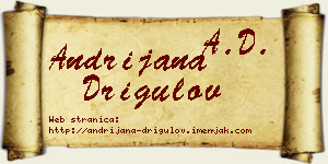 Andrijana Drigulov vizit kartica